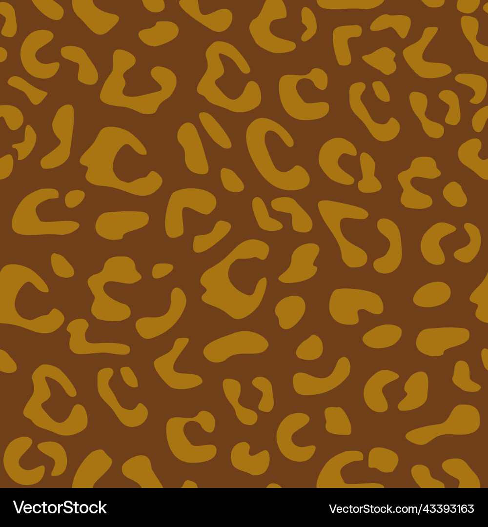 Seamless leopard pattern design animal print Seamless leopard pattern design animal print Vector Image