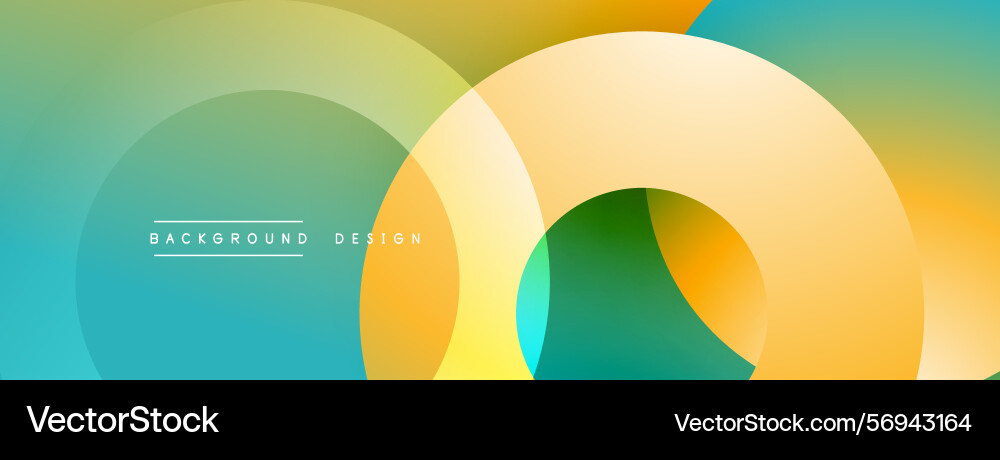 Abstract colorful background overlapping circles Vector Image