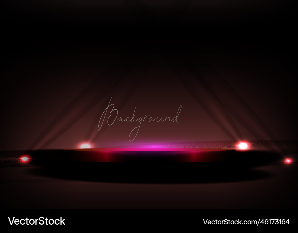 Abstract composition with round podium and rays Abstract composition with round podium and rays vector image