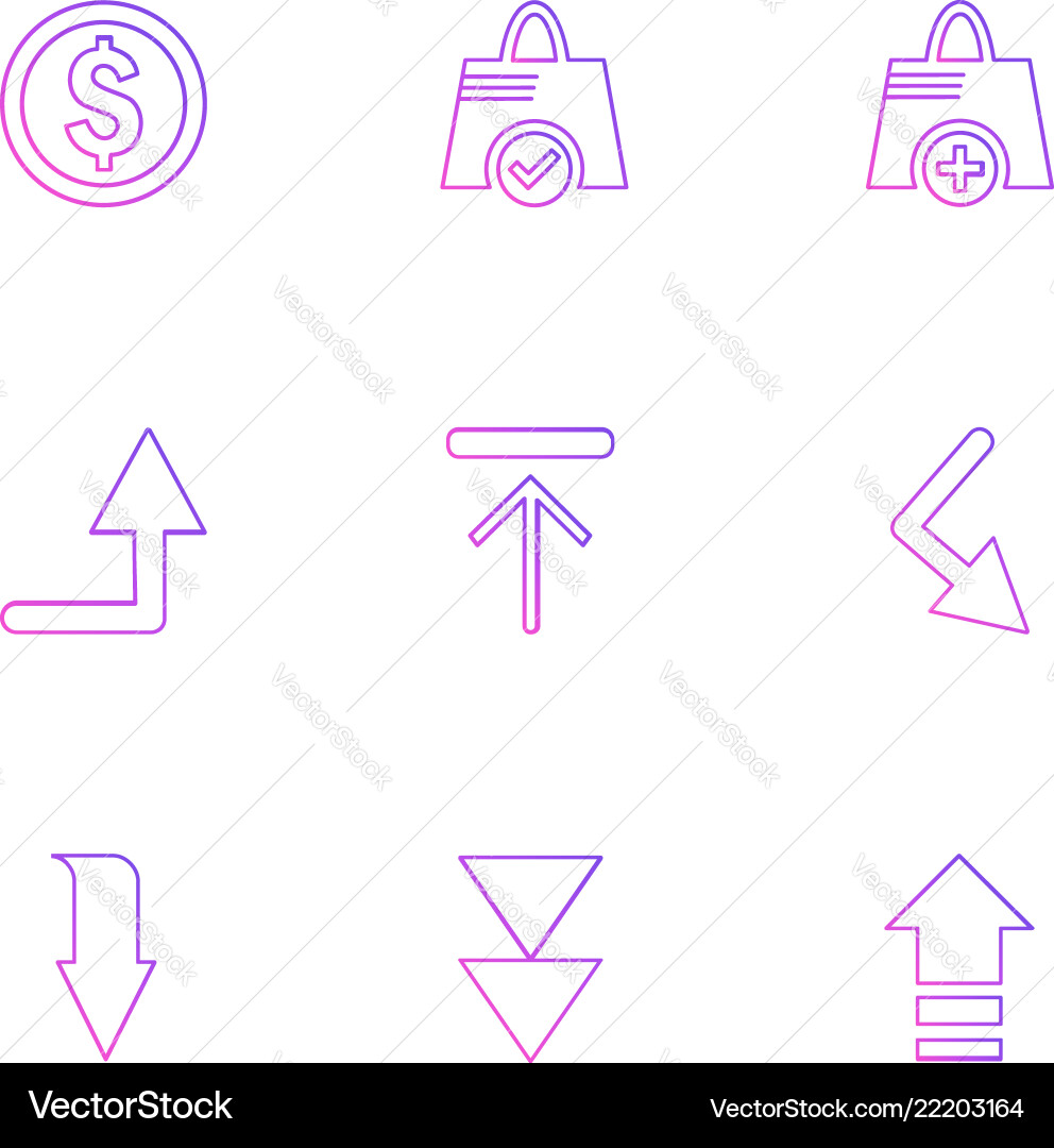 Arrows directions pointer arrow user vector image