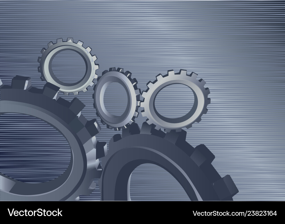 Background with gears Vector Image