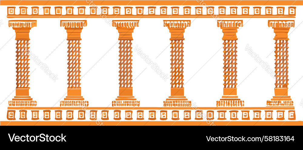 Classical Column Architecture Vector Image