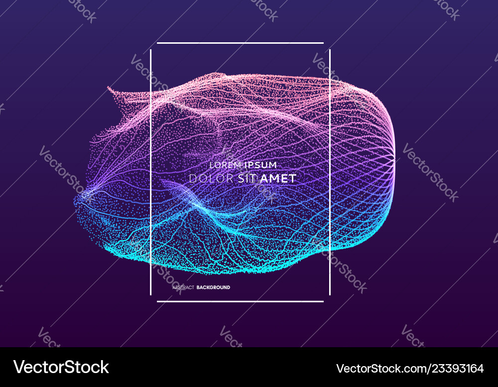 Dynamic Particle Background vector image