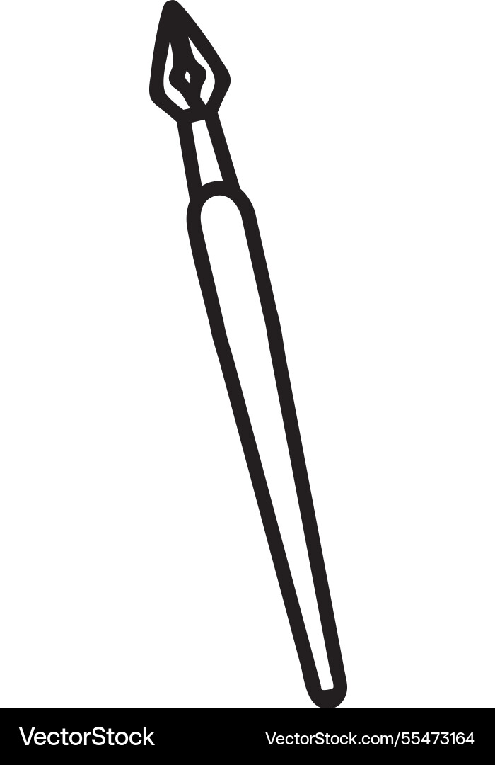 Fountain pen nib creating elegant lines Fountain pen nib creating elegant lines vector image