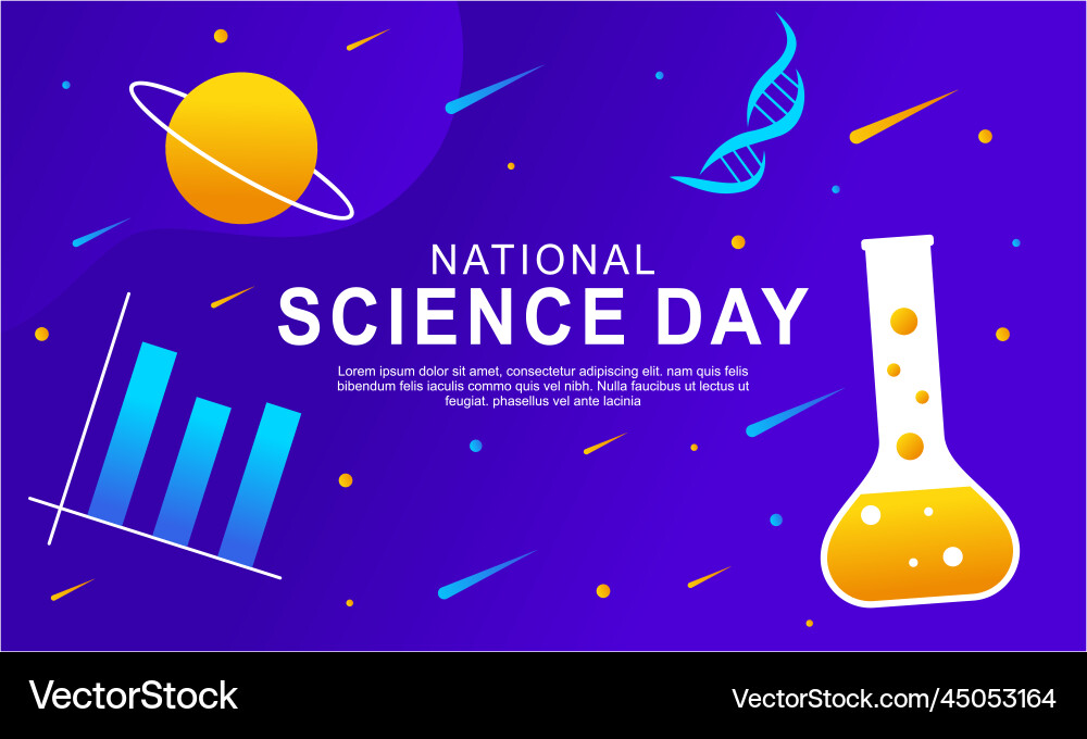 Gradient science twitch background design template vector image