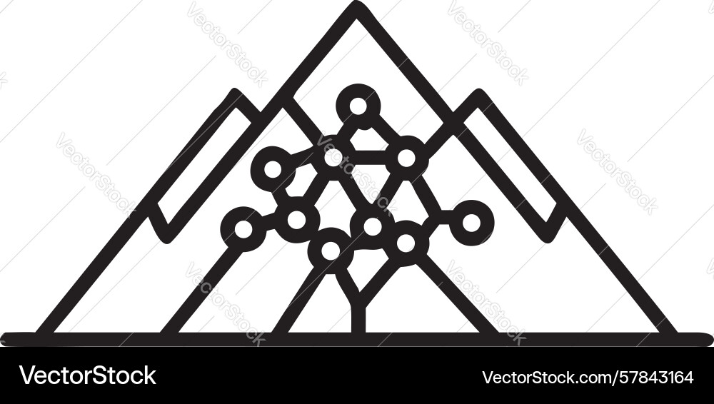 Mountain intelligence neural networks and smart vector image