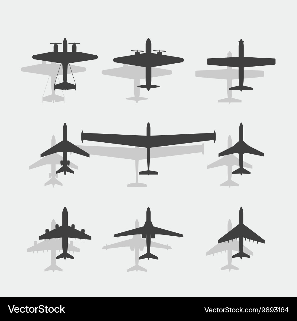 Plane black icon Royalty Free Vector Image - VectorStock