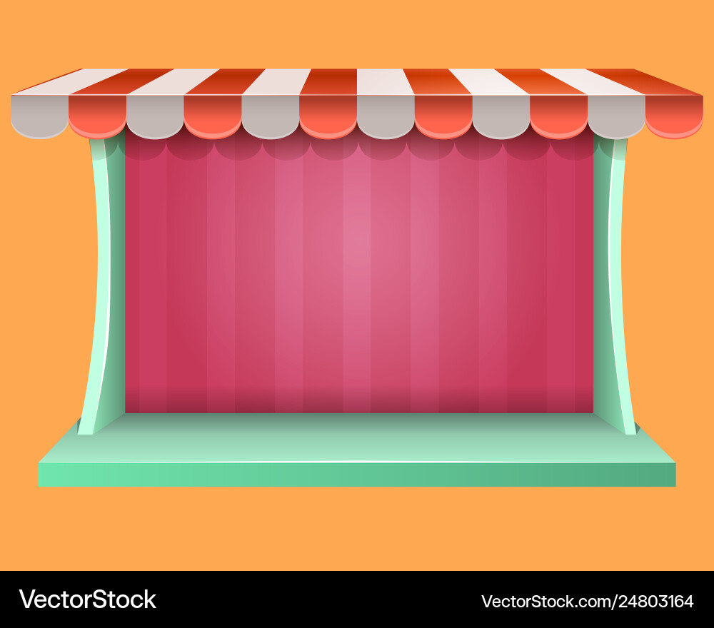 Store Pop-Up UI App Menu vector image