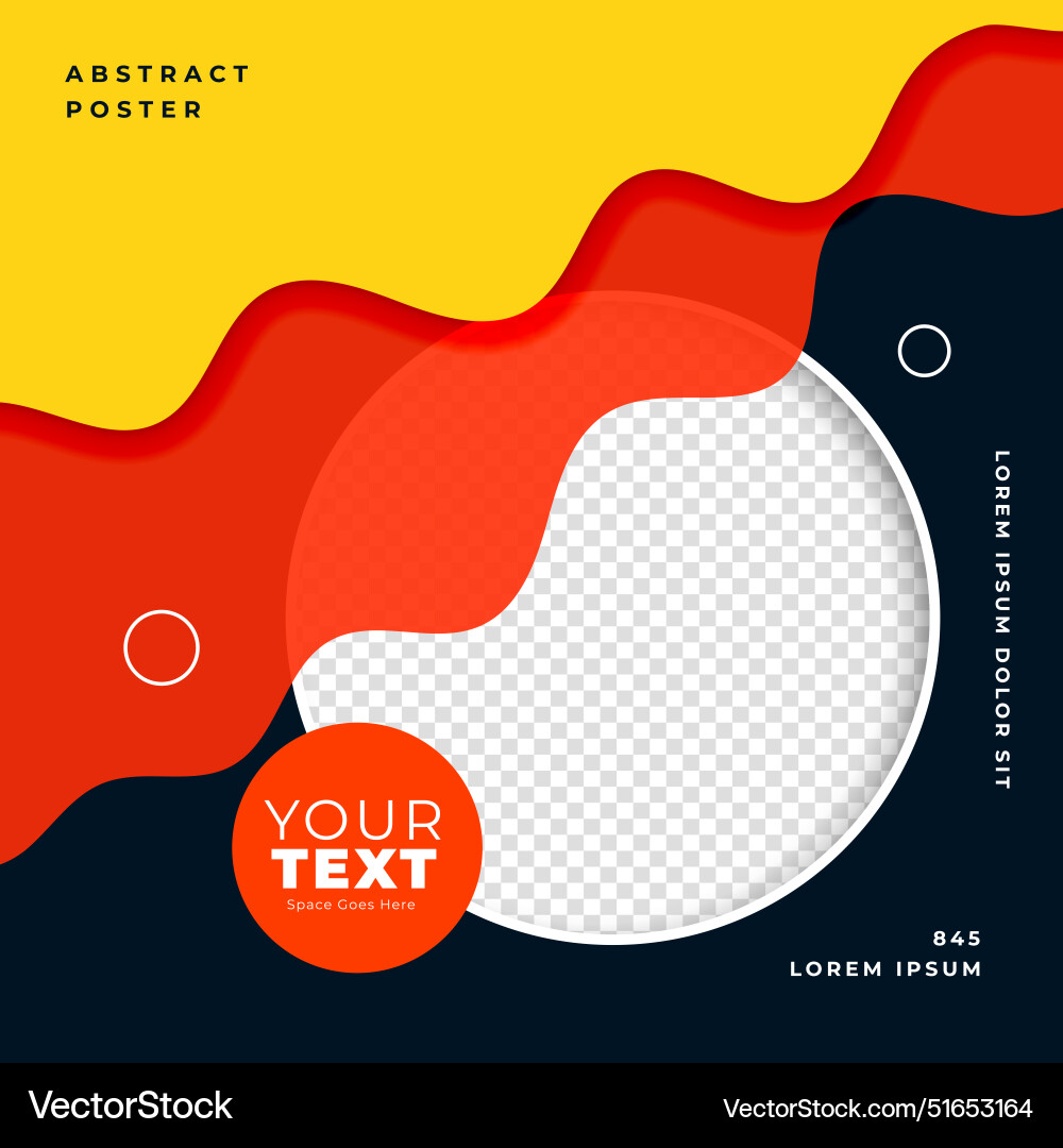 Stylish and abstract web ads frame template Vector Image