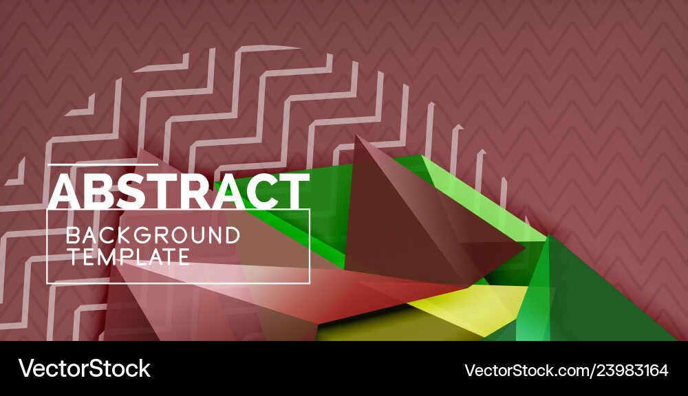 Triangular 3d geometric shapes background Triangular 3d geometric shapes background vector image