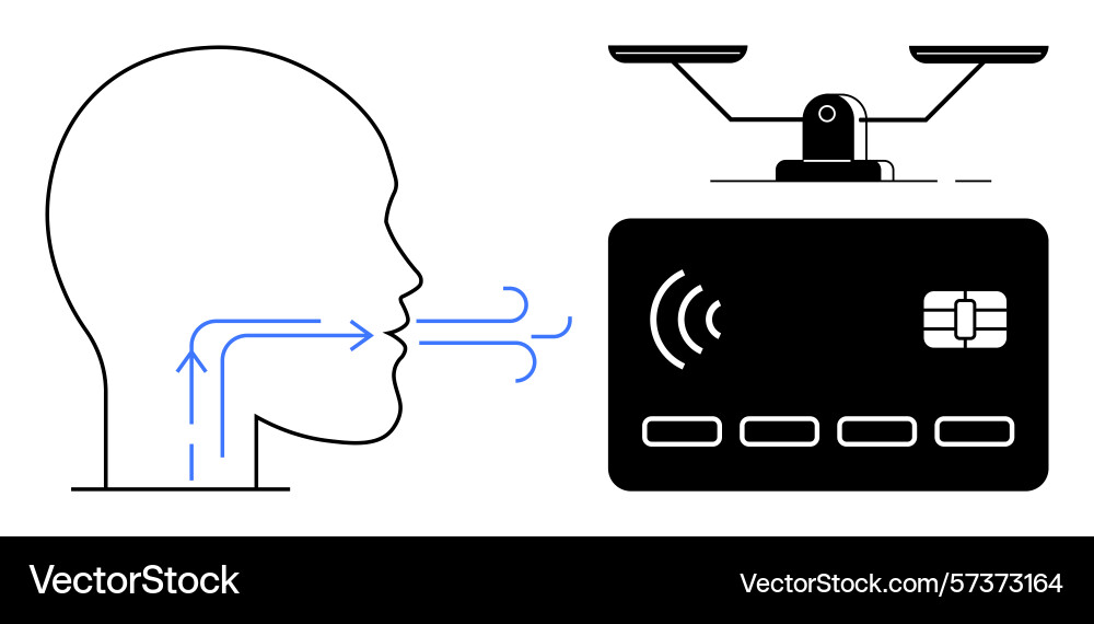 Voice command technology with drone and secure Voice command technology with drone and secure vector image