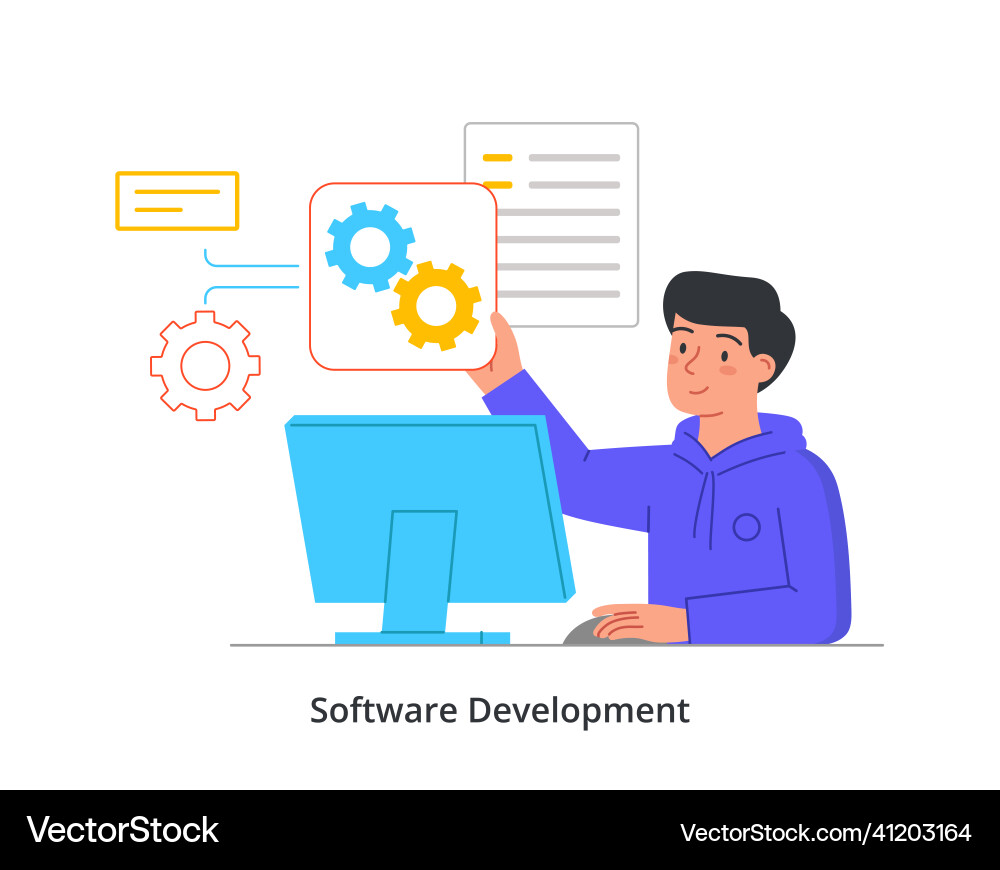 Website development abstract concept Website development abstract concept vector image