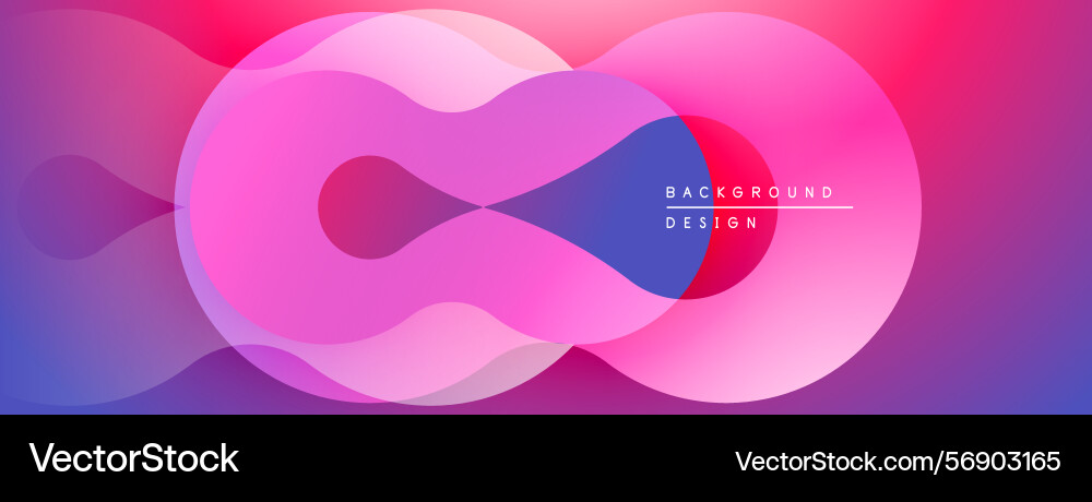 Abstract shapes overlap creating vibrant Abstract shapes overlap creating vibrant vector image