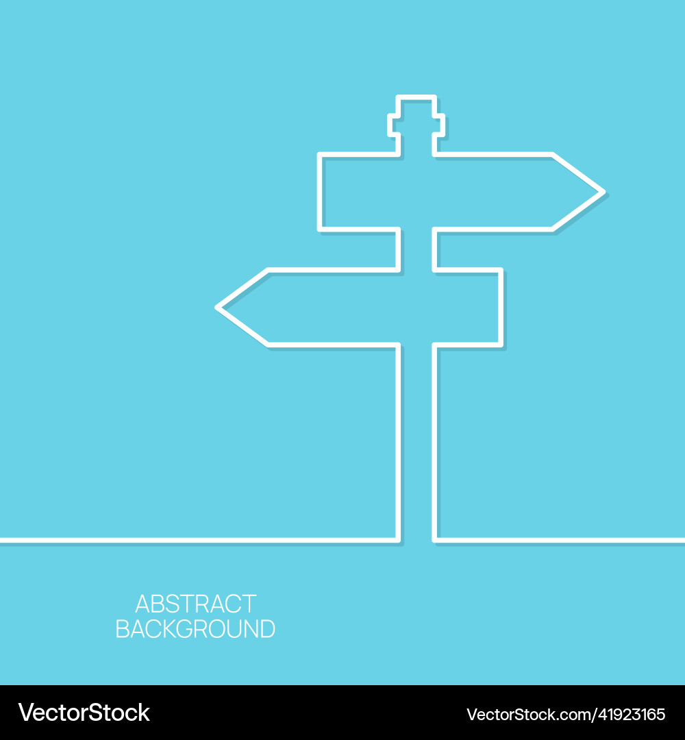 Background with signpost arrows Background with signpost arrows vector image