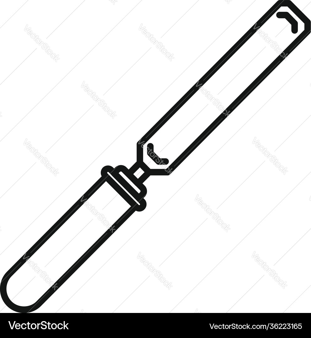 Chisel icon outline style Chisel icon outline style vector image