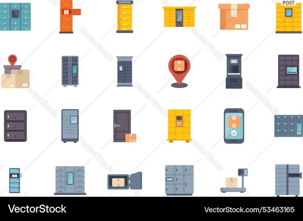 Collection of colorful icons representing Collection of colorful icons representing vector image