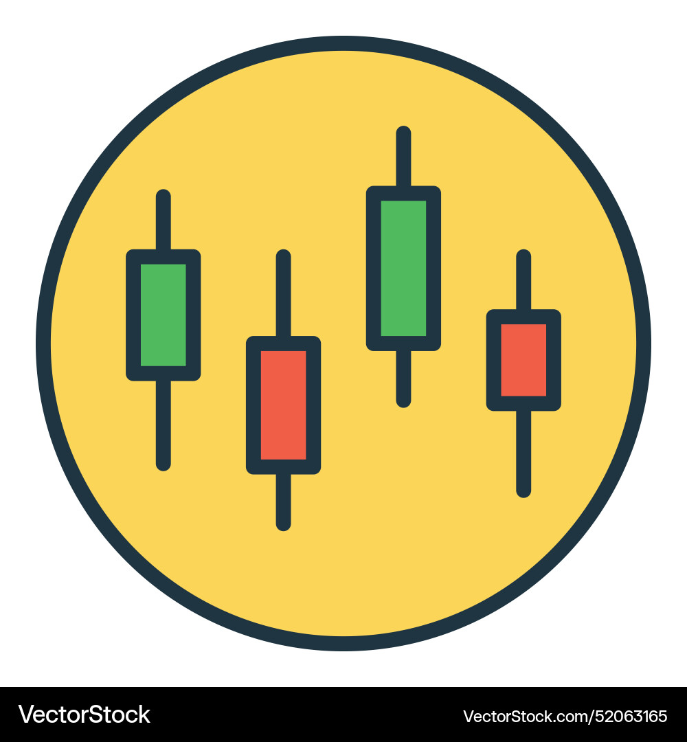 Crypto candlestick charts in circle technical – Royalty-Free Vector |  VectorStock