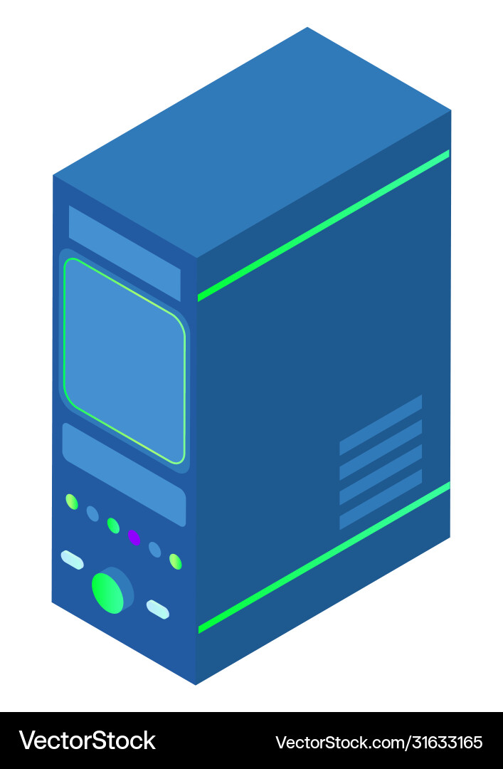 Datenbankblock mit Informationsspeichersystem Datenbankblock mit Informationsspeichersystem vektorbild