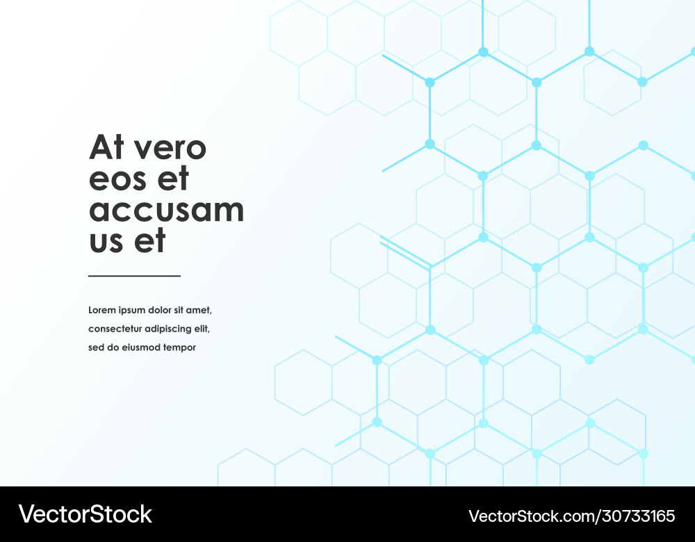 Design abstract background hexagon Vector Image