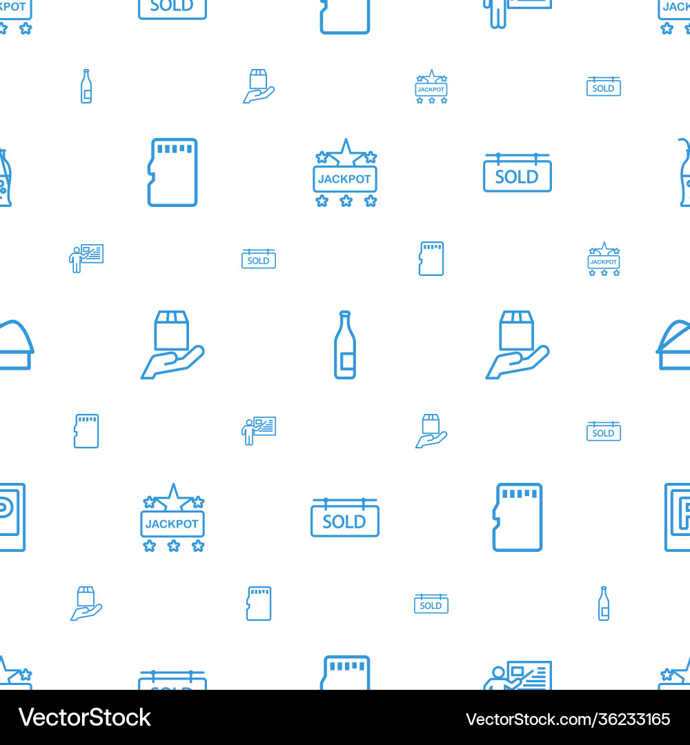 Label icons pattern seamless white background vector image