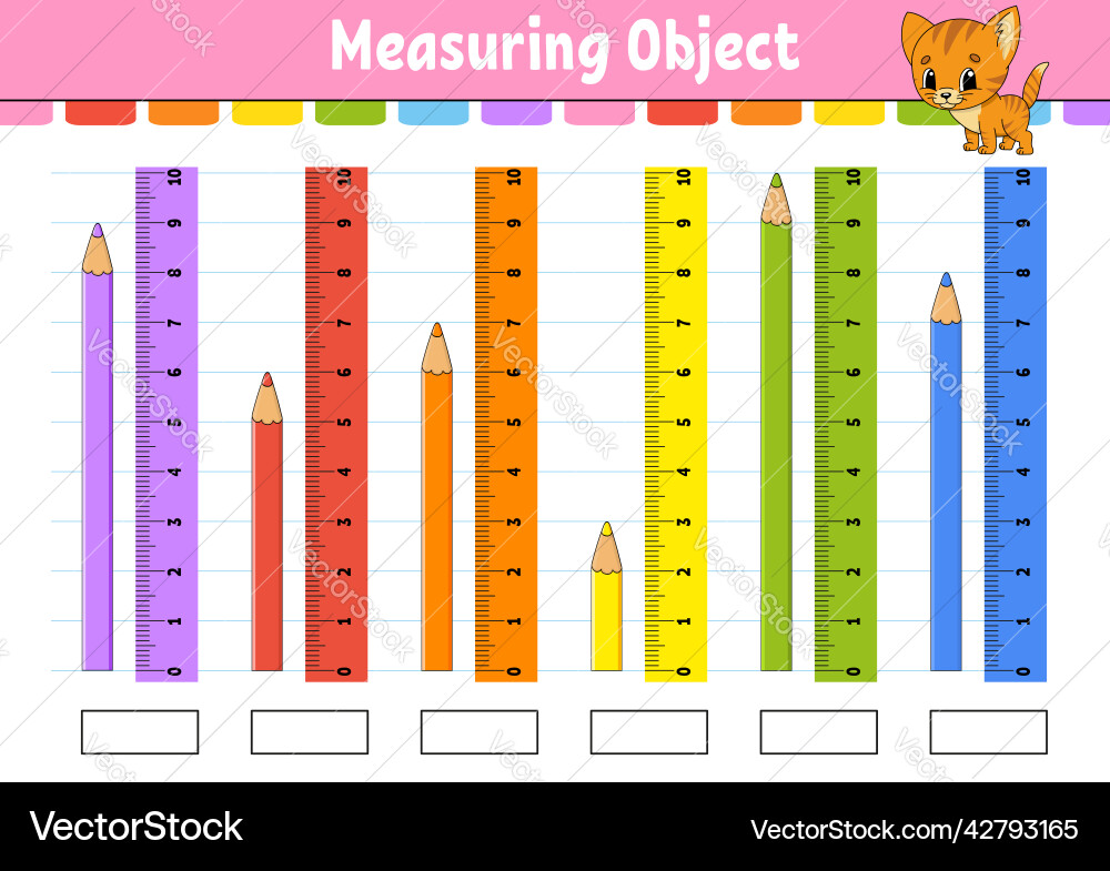 Measuring length in centimeter with ruler Measuring length in centimeter with ruler vector image