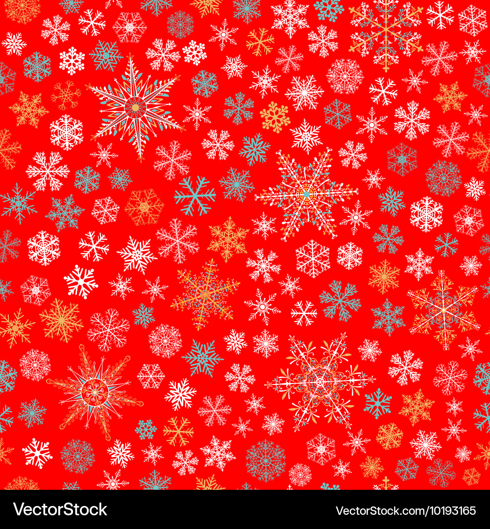 Winter Snowflake Pattern Vector Image