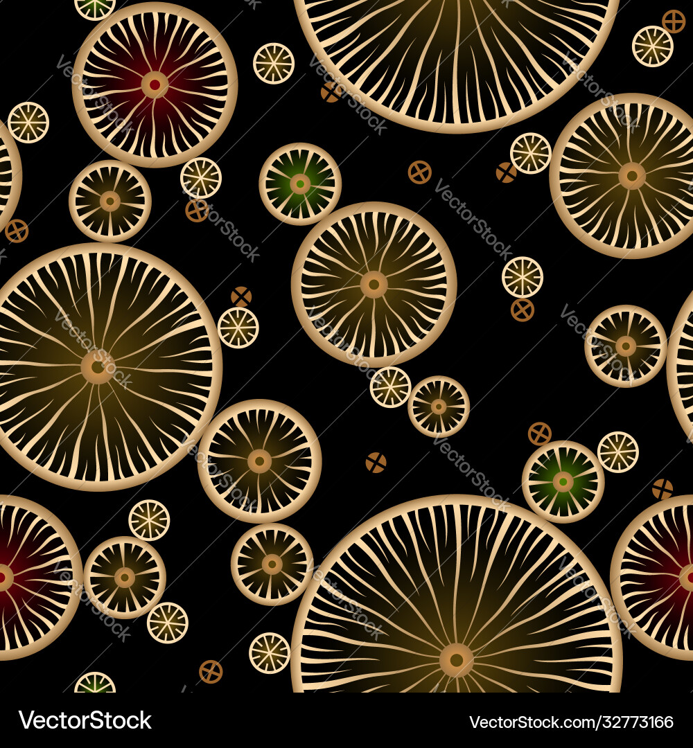 Abstract pattern with round shapes vector image