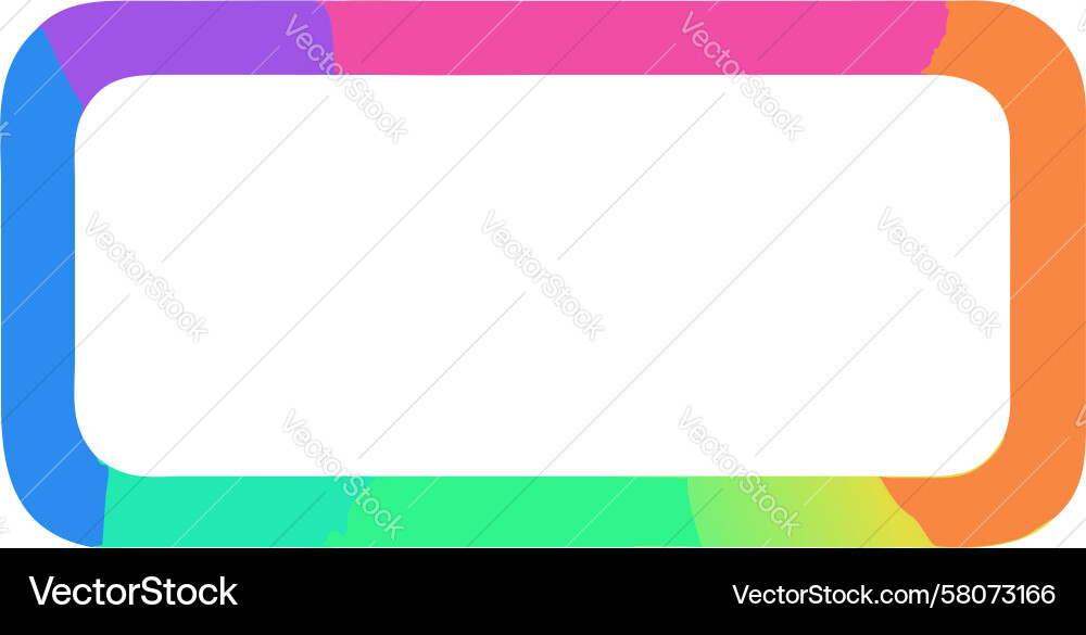 Abstract Rounded Border Element Vector Image