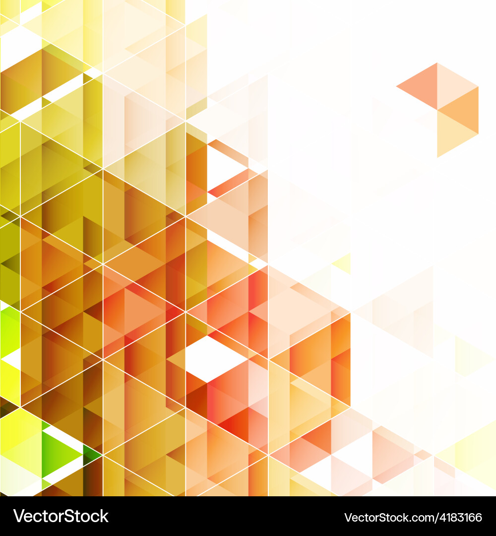 Abstract triangular background vector image