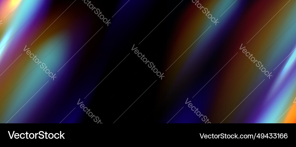Black background with abstract iridescent gradient Black background with abstract iridescent gradient Vector Image