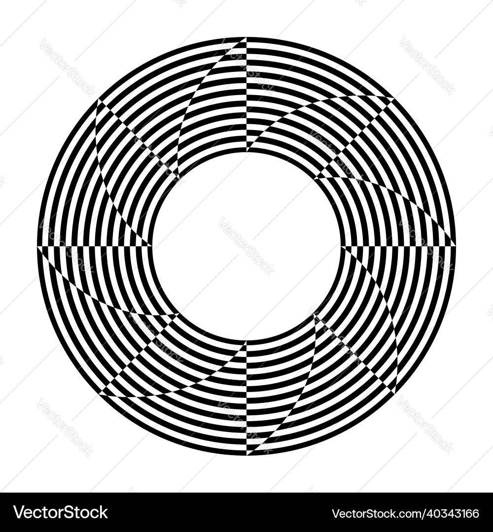 Dynamic Circle Pattern vector image