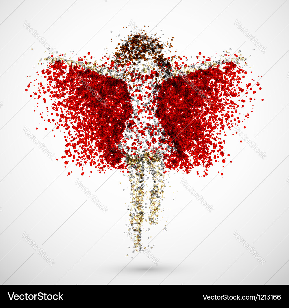 Dynamic Figure of Circles Vector Image