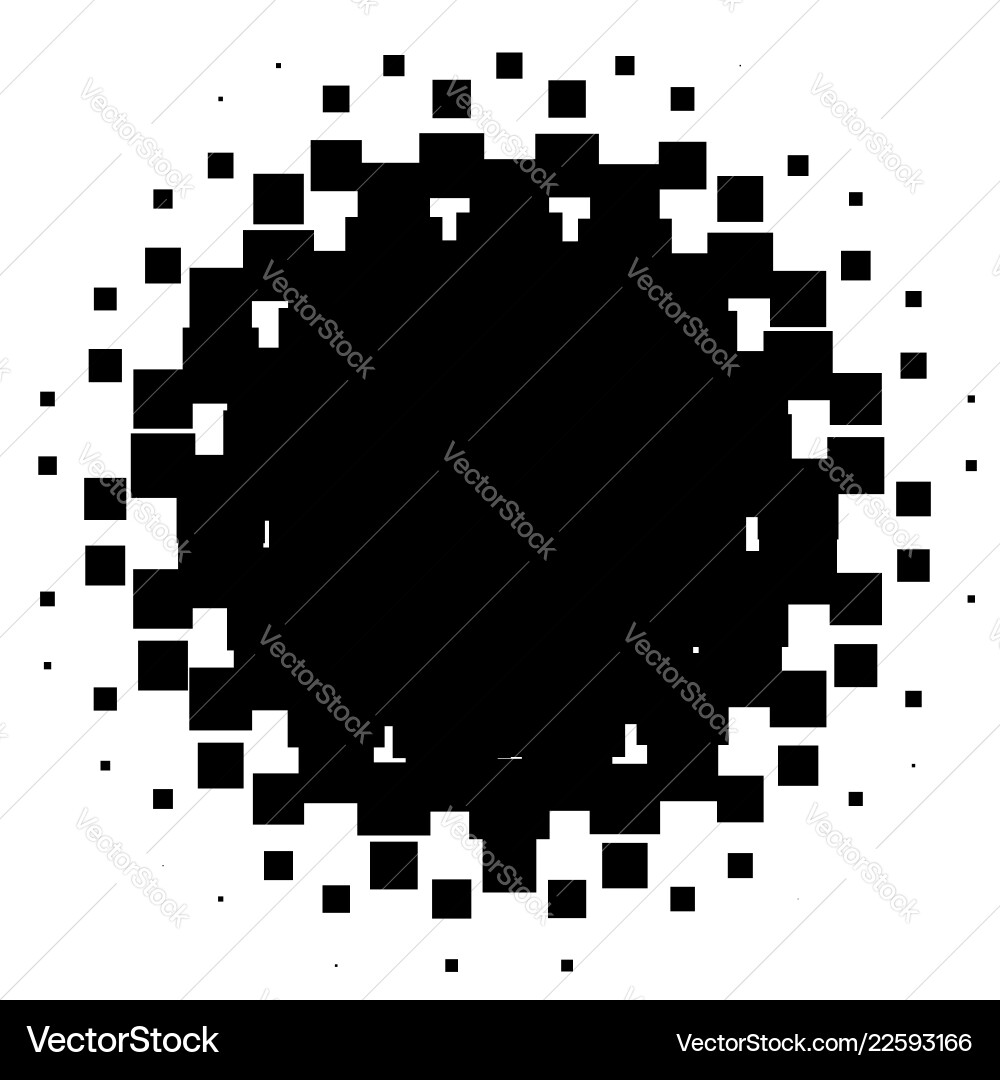 Halftone element with square or triangle instead Halftone element with square or triangle instead vector image