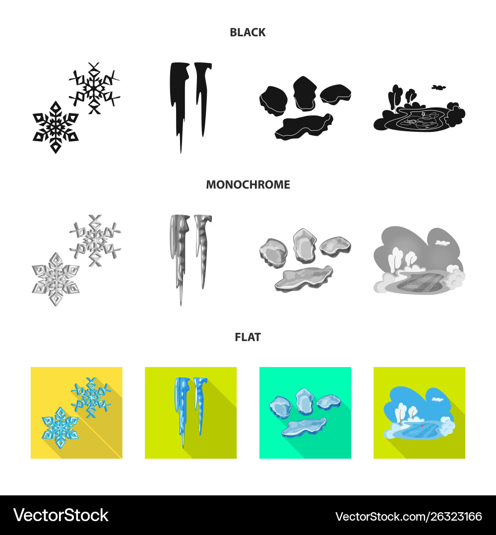 Isolated object texture and frozen symbol Isolated object texture and frozen symbol vector image