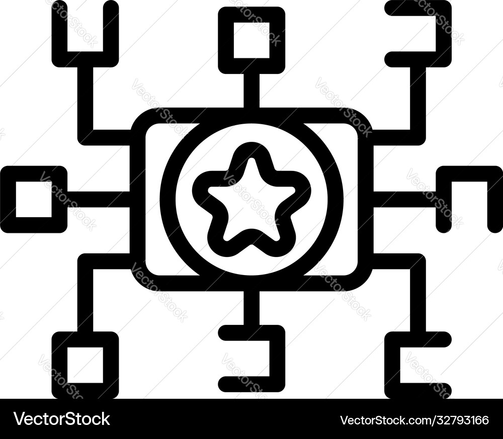 Operating system icon outline style Operating system icon outline style vector image
