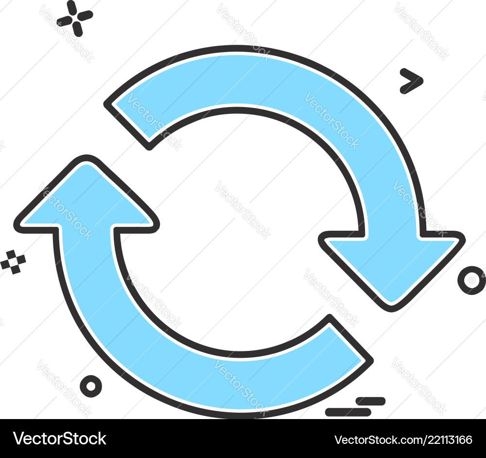 Refresh icon design Refresh icon design vector image