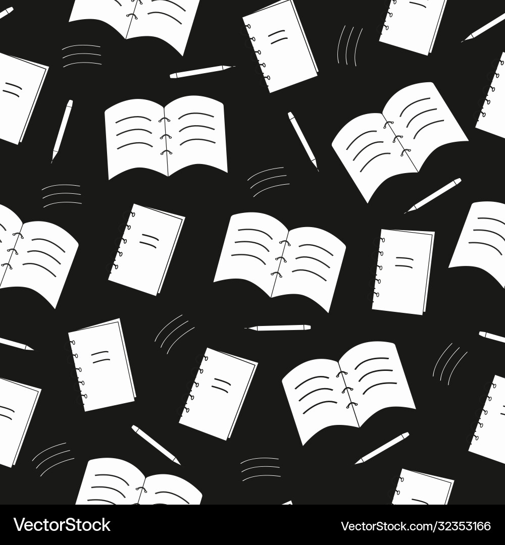 Seamless pattern notebook Seamless pattern notebook Vector Image