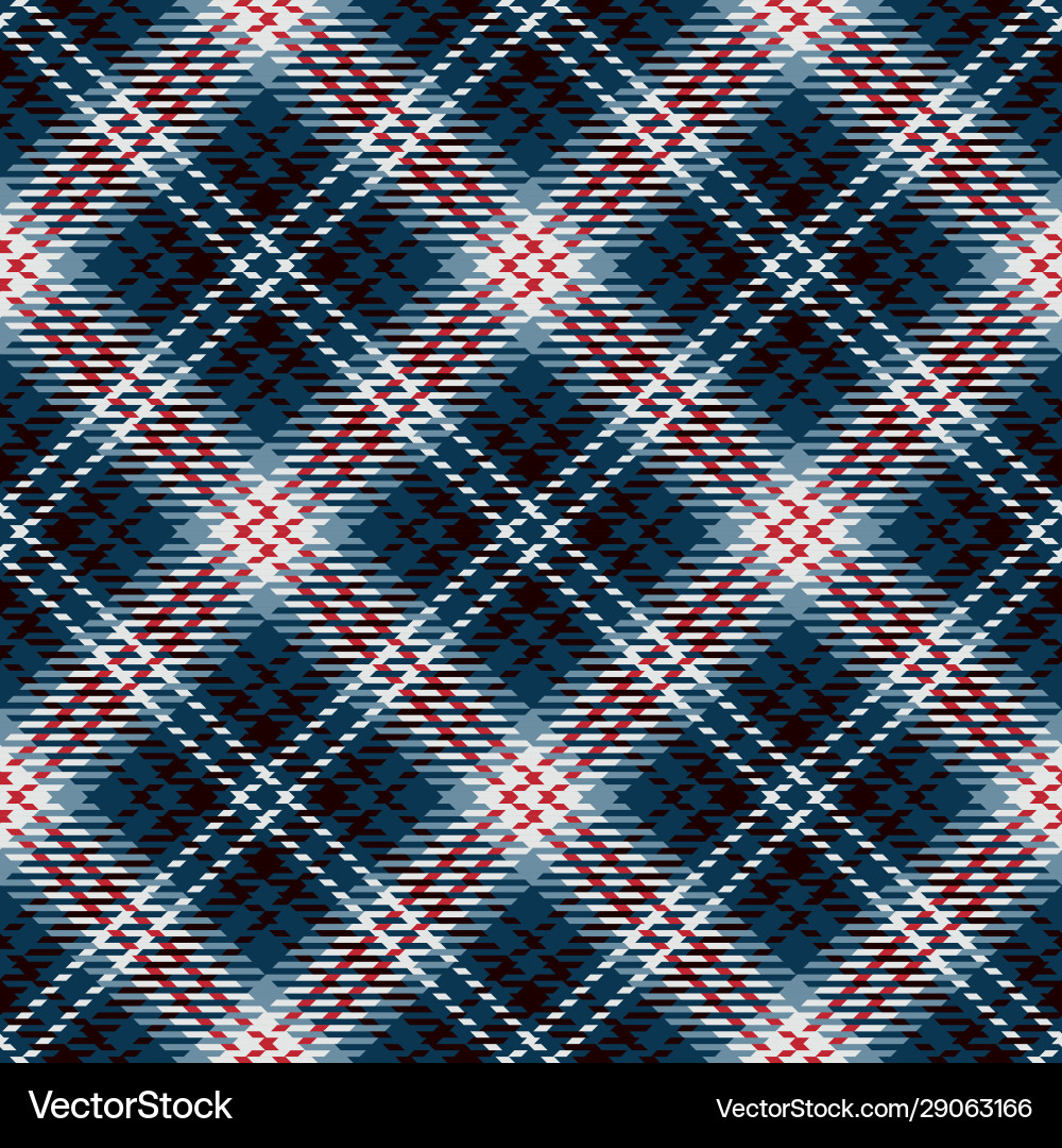 Tartan nahtlose Muster Hintergrund blau rot Vektorbild