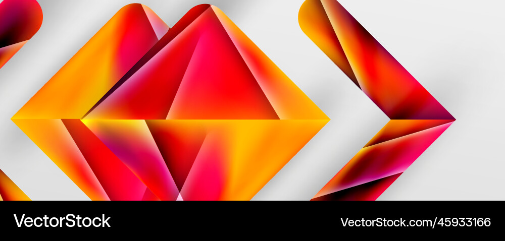 Triangle fluid color gradient abstract background Vector Image