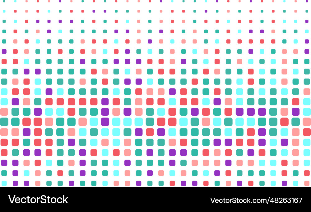 Abstract colorful rounded square seamless pattern Abstract colorful rounded square seamless pattern vector image