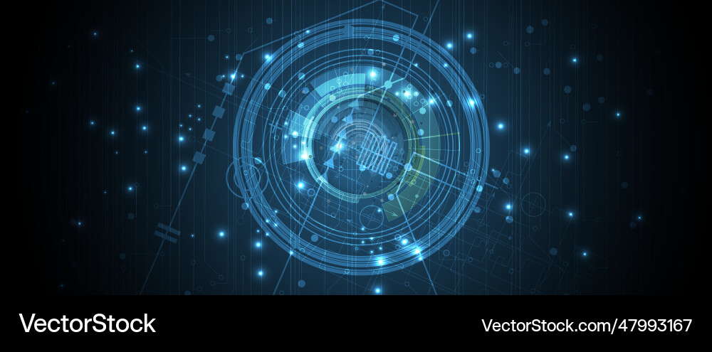 Abstract futuristic fade computer technology Abstract futuristic fade computer technology vector image