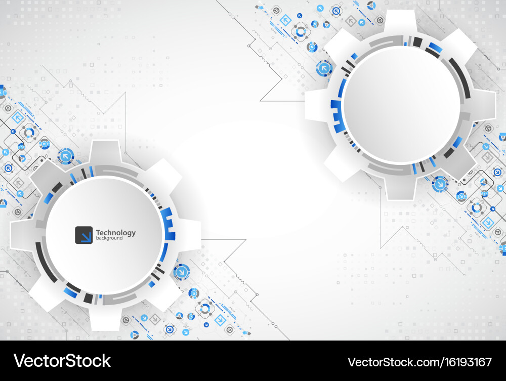 Abstract technological background structure vector image