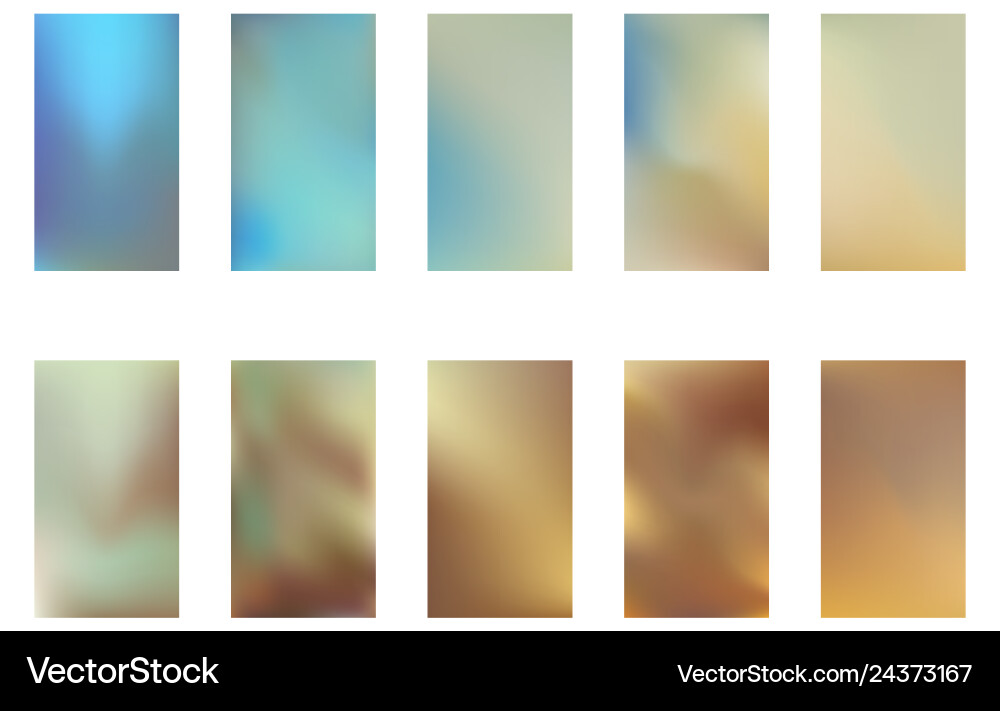 Collection of abstract gradient mesh backgrounds Collection of abstract gradient mesh backgrounds vector image