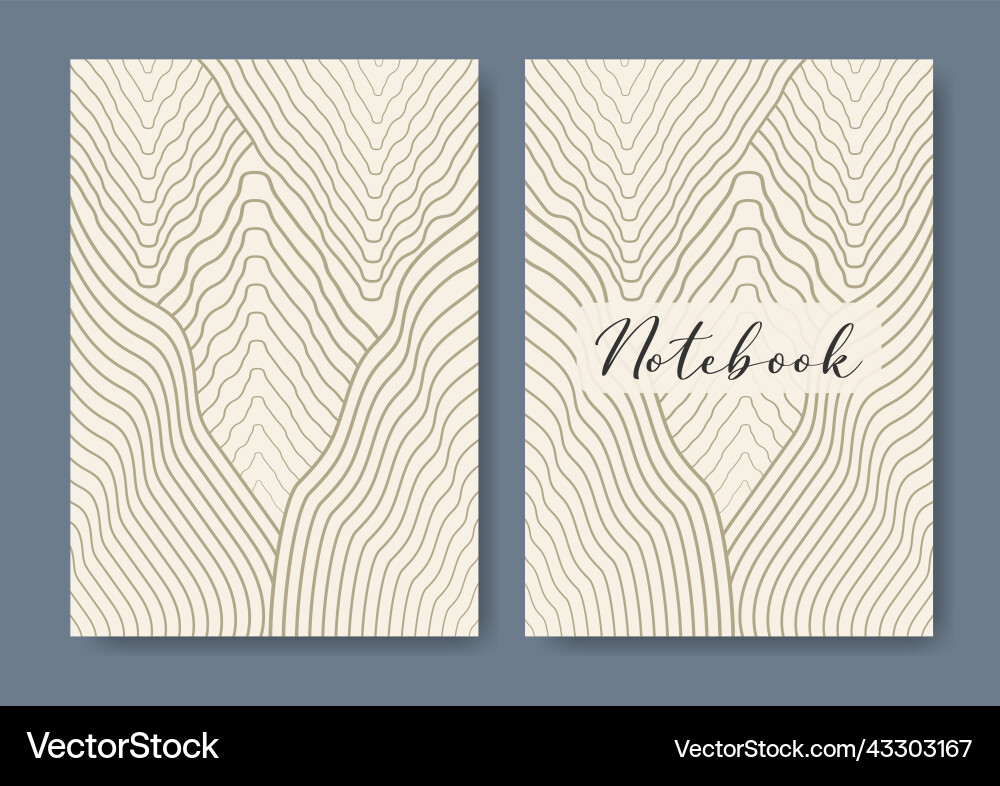 Cover design with linear elements Cover design with linear elements Vector Image