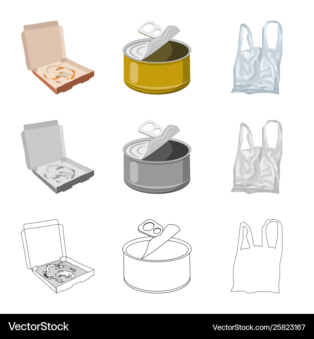 Design dump and sort icon set Vector Image