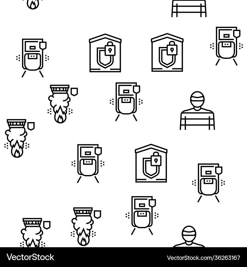 Home security device seamless pattern Home security device seamless pattern vector image