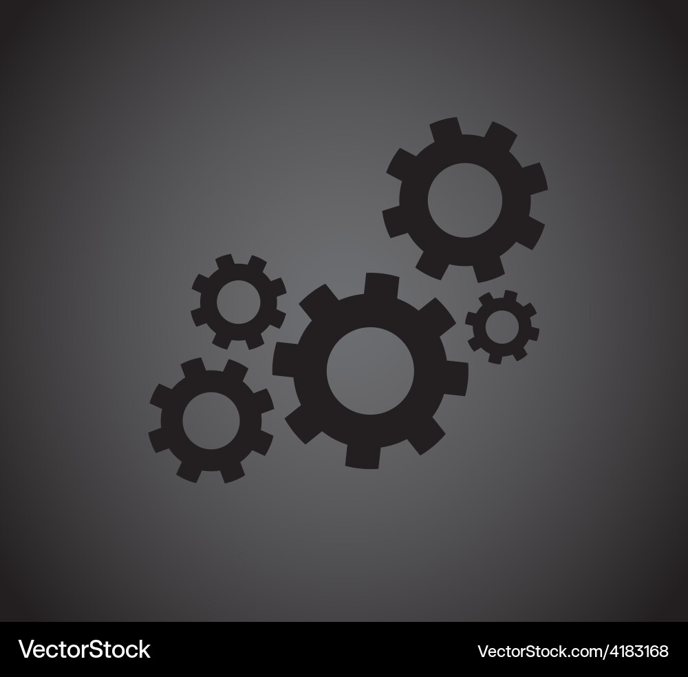 Gear System Royalty Free Vector Image - VectorStock