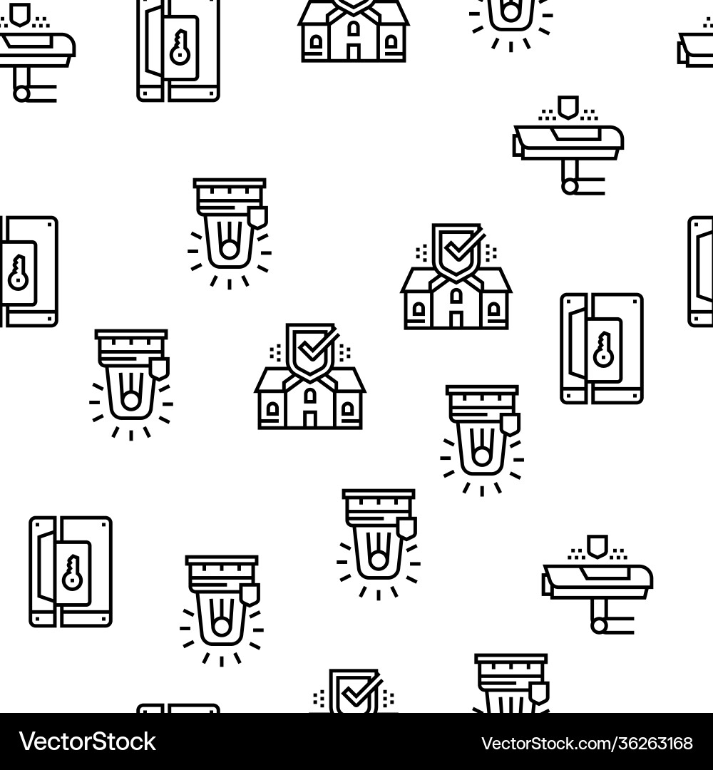 Home security device seamless pattern Home security device seamless pattern vector image