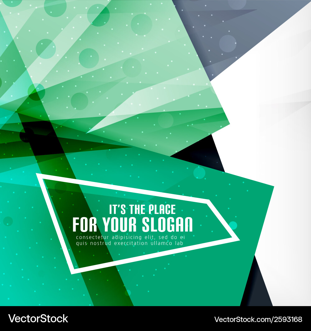 Modern 3d glossy overlapping triangles vector image