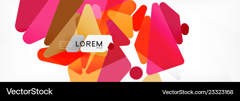 Mosaic triangular low poly style abstract Vector Image